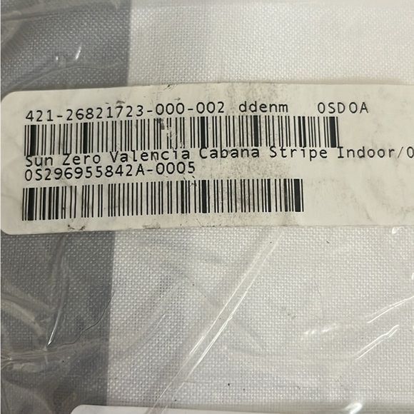 2 Curtain Panels Sun Zero 54” X 95” Gray and White stripe - Picture 7 of 7